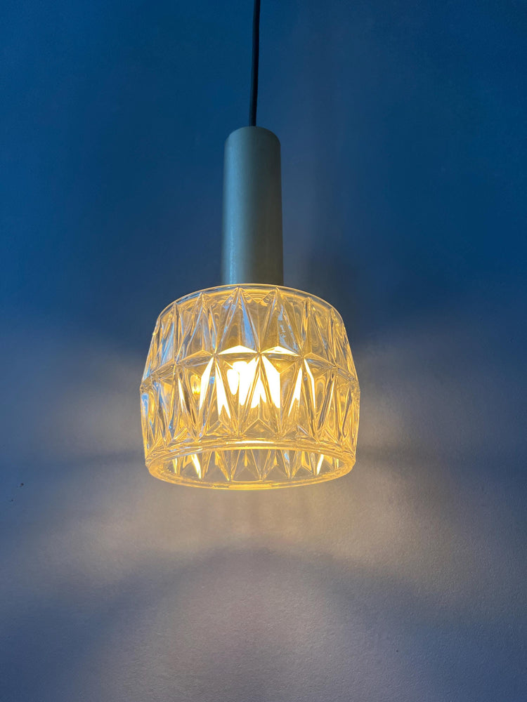Mid Century Crystal Glass Pendant Lamp