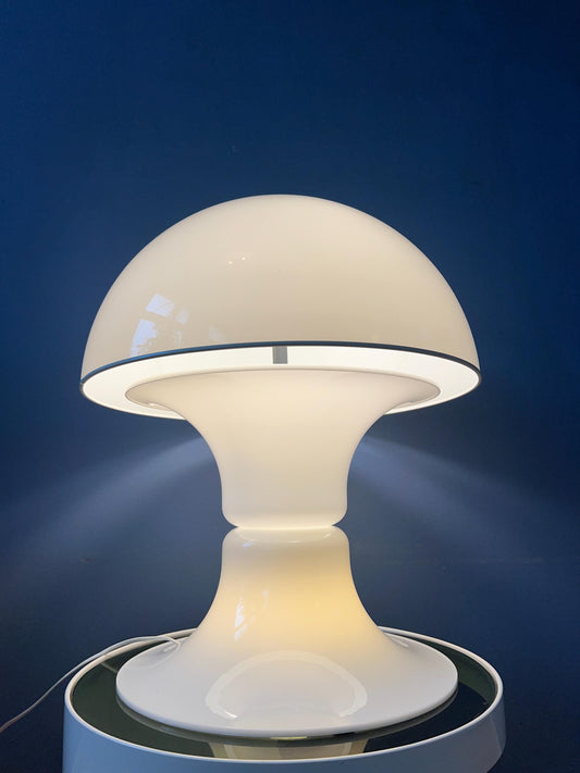 Large White Dijkstra Synthetic Mushroom Table or Floor Lamp
