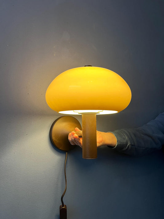 Vintage Massive Mushroom Space Age Wall Sconce