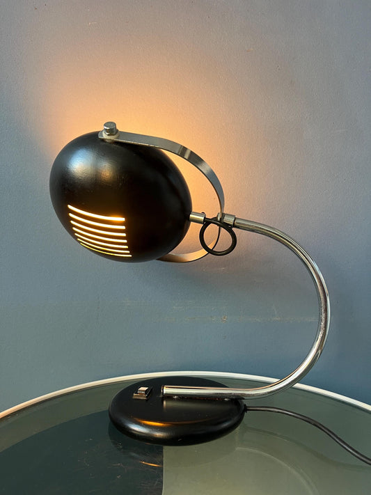 Vintage Brown Herda Space Age Table Lamp
