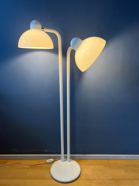 Vintage White Acrylic Glass Space Age Floor Lamp