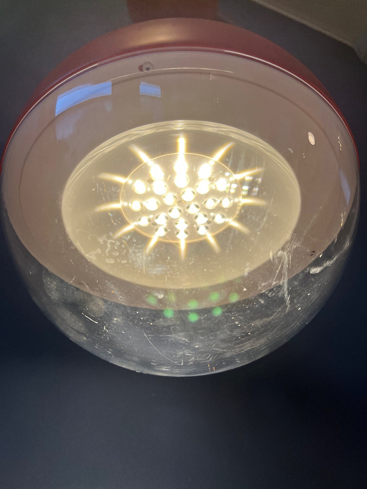 Mid Century Orange Ikea Väster Space Age Pendant Light
