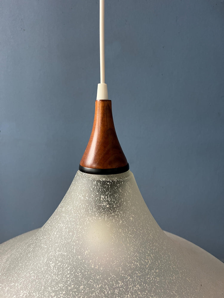 Frosted Glass Witch Hat Pendant Lamp
