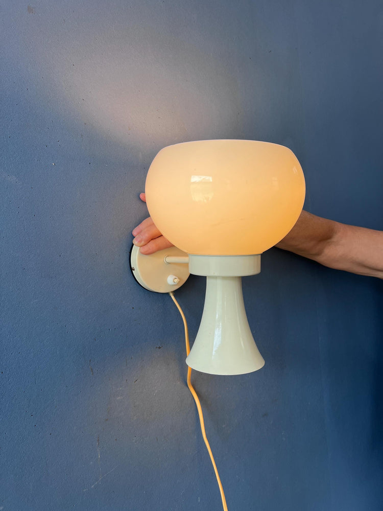 Vintage Herda Diabolo Mushroom Wall Lamp | 1970s Space Age Wall Light