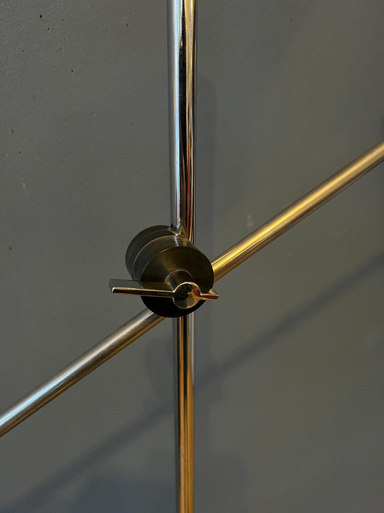Mid Century Adjustable Brown Floor Lamp