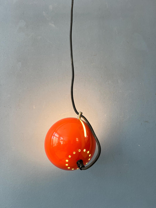 Small Red Adjustable Artimeta Eyeball Pendant Lamp
