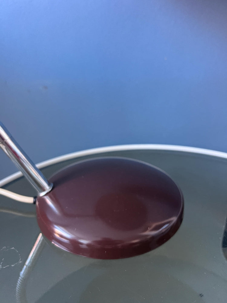 Vintage Massive Mid Century Brown Desk Lamp