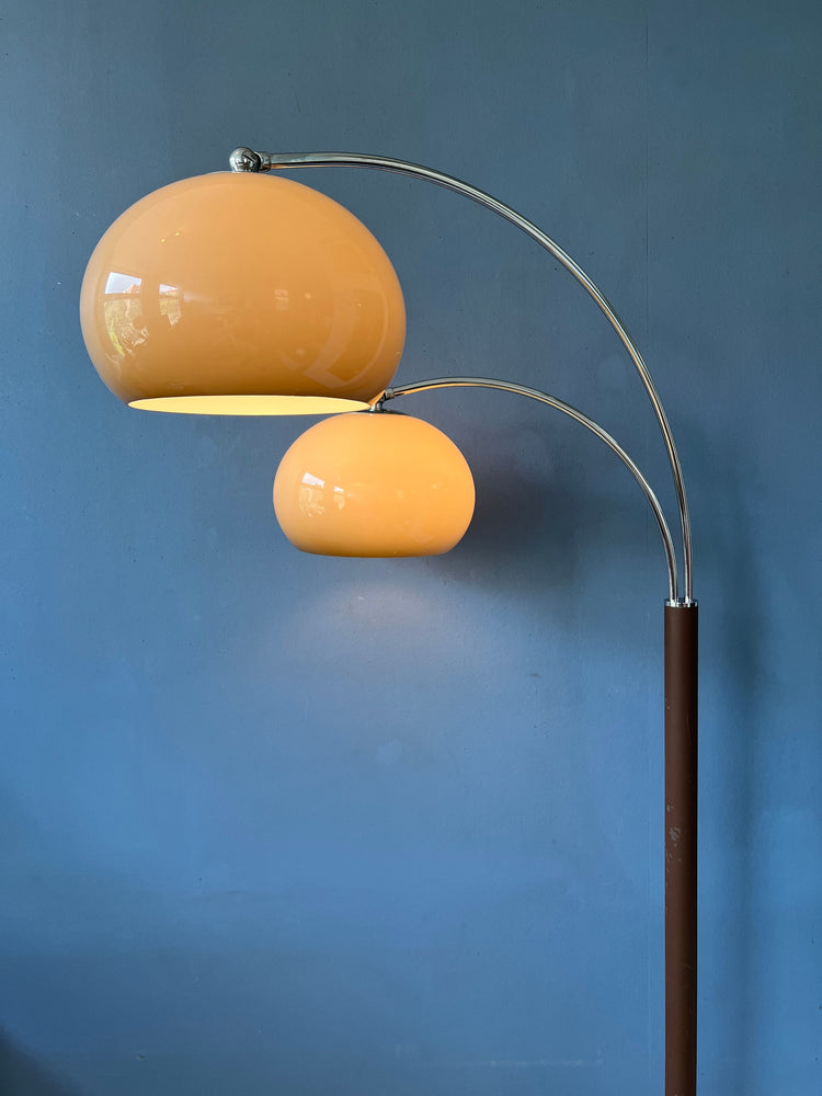 Mid Century Dijkstra Double Arc Mushroom Floor Lamp