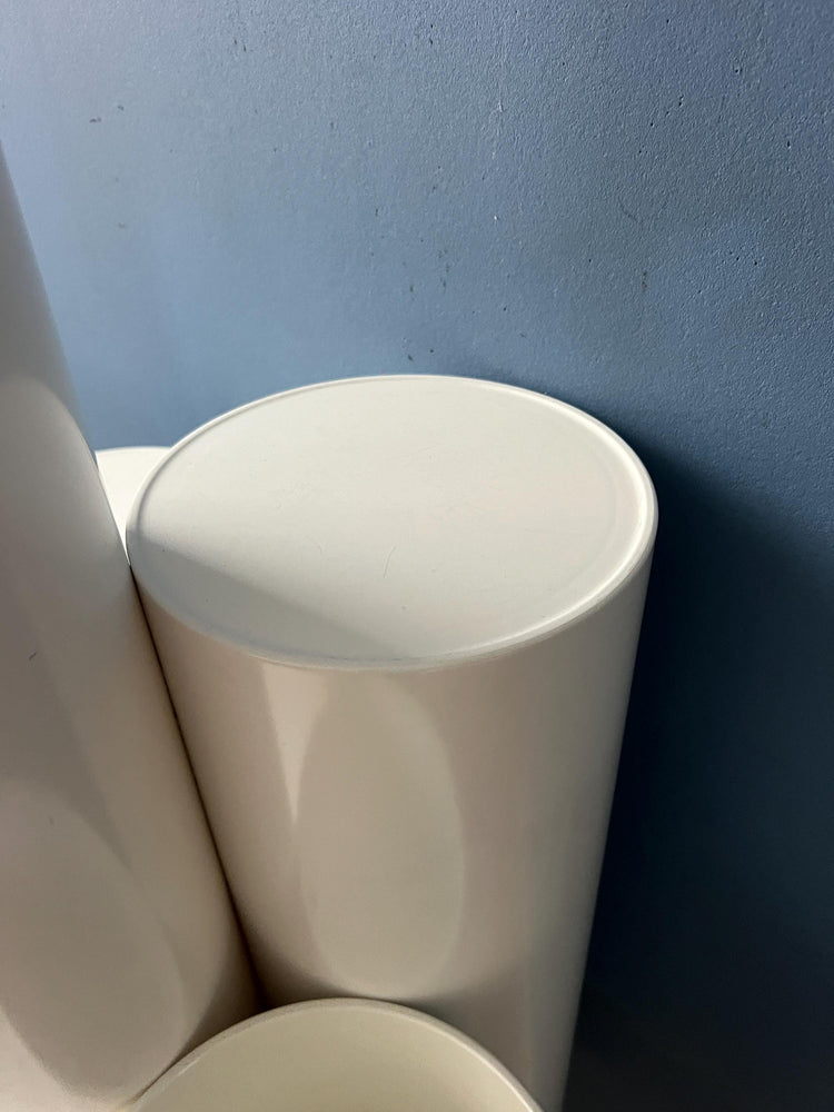 White 'Close Encounter' Floor Lamp and Plant Stand by Kerst Koopman