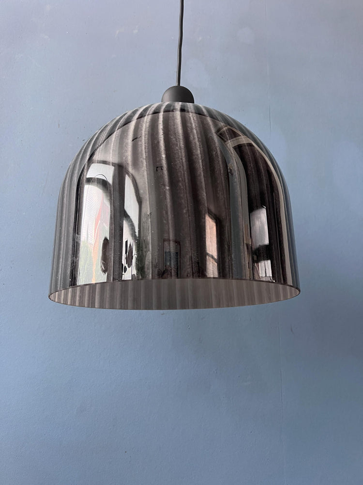 Mid Century Glass Hanging Lamp By Peill and Putzler