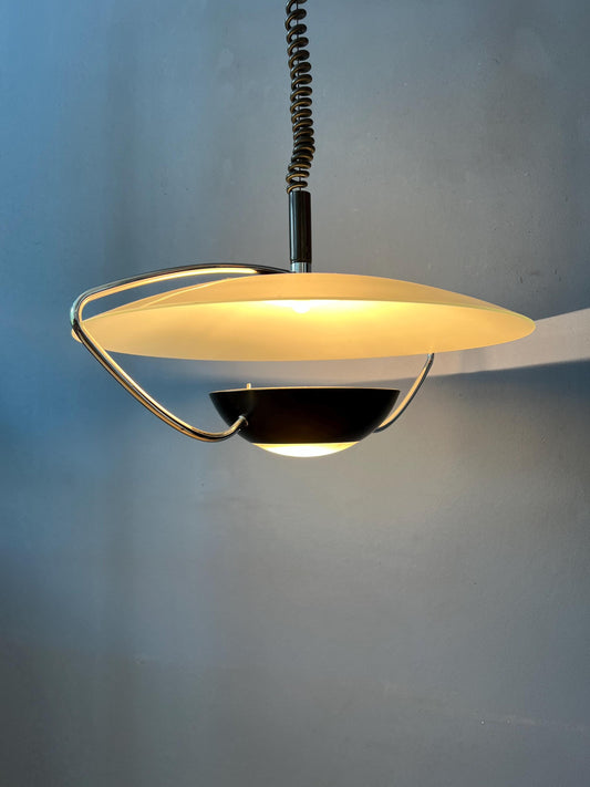 Oval 90s Glass Suspension Pendant Lamp