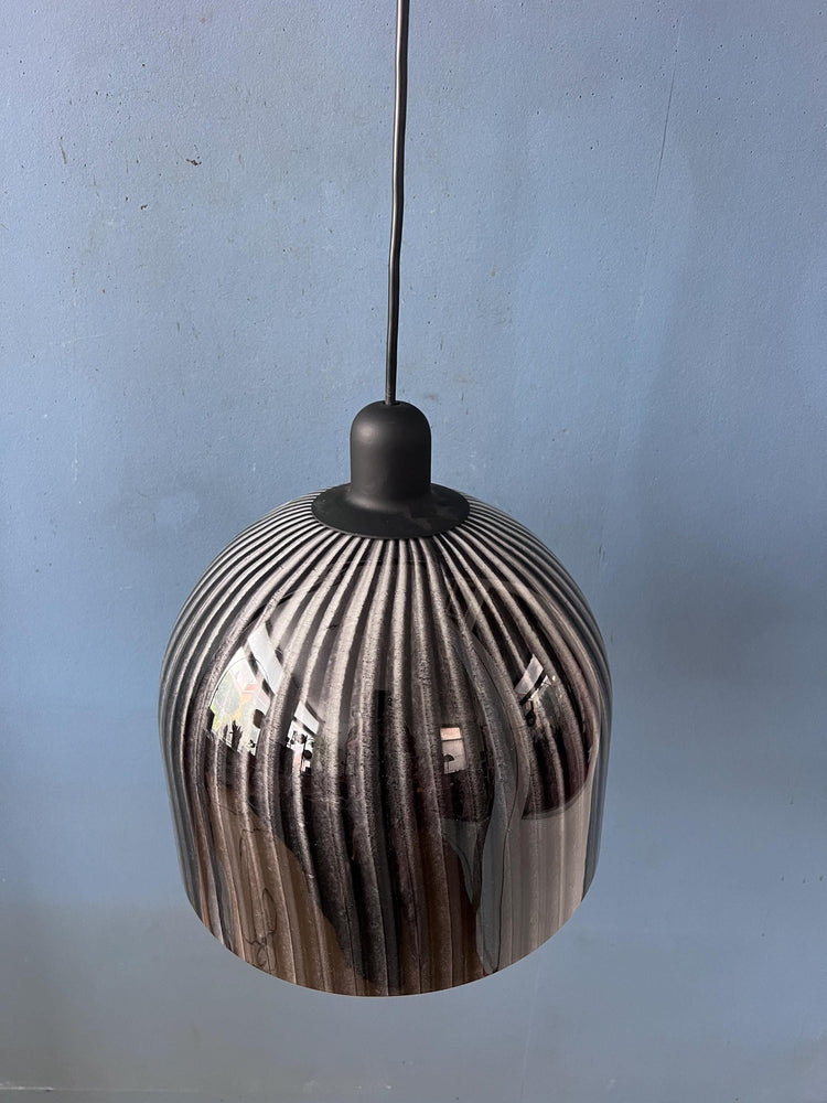 Mid Century Glass Hanging Lamp By Peill and Putzler