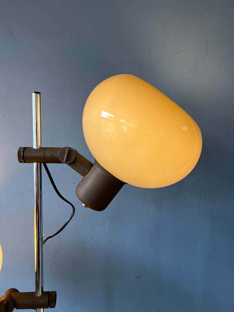 Vintage Herda Mushroom Floor Lamp | Space Age Guzzini Style Standing Light