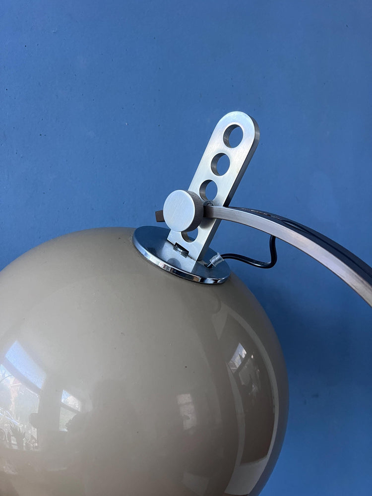 Vintage Dijkstra Mushroom Floor Lamp | Brown Mid Century Space Age Light