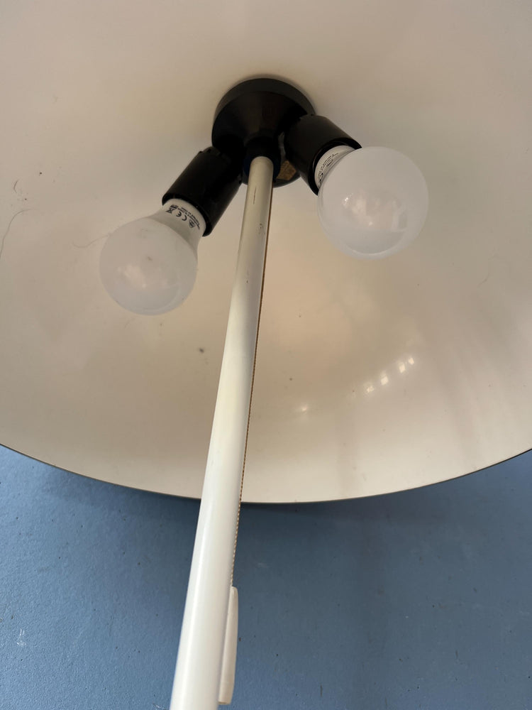 Vintage GEPO Mushroom Floor Lamp with Brown Faded Acrylic Glass Shade
