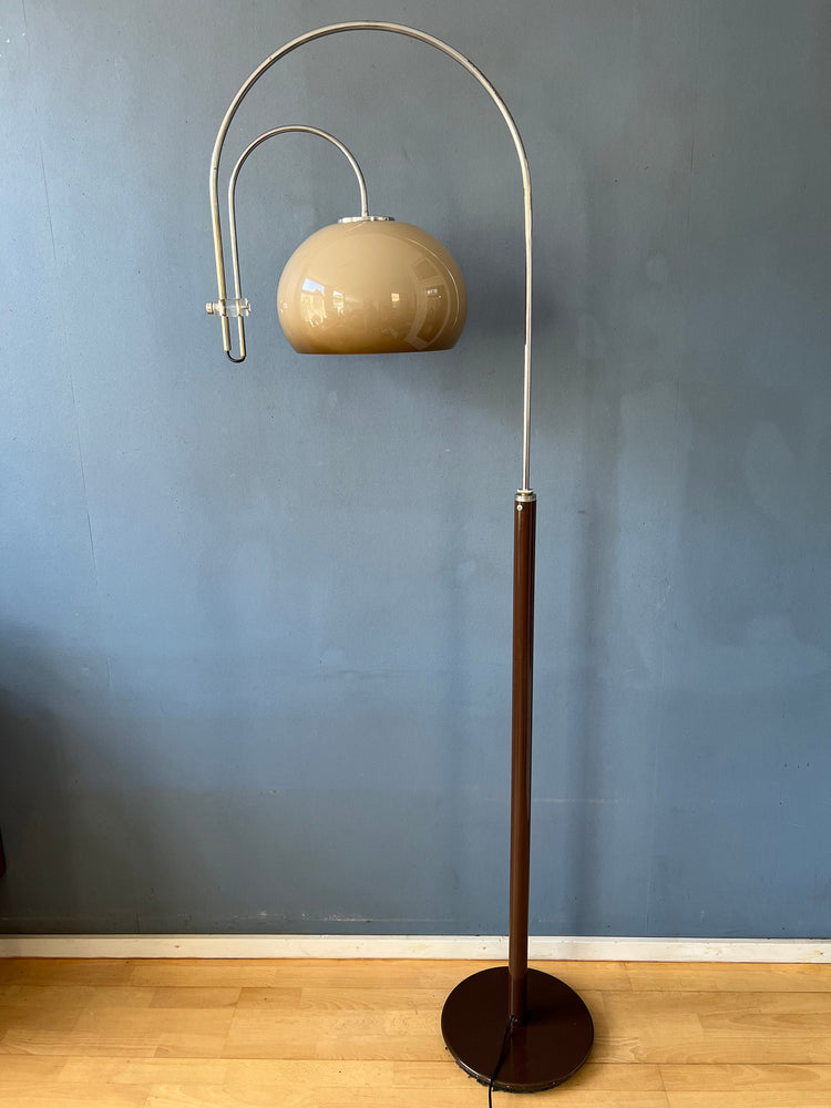 Mid Century Artiforte Double Arc Space Age Mushroom Floor Lamp