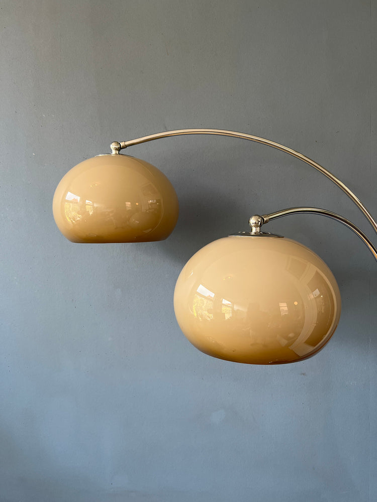 Mid Century Dijkstra Double Arc Mushroom Floor Lamp