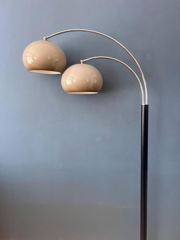 Mid Century Dijkstra Double Arc Mushroom Floor Lamp