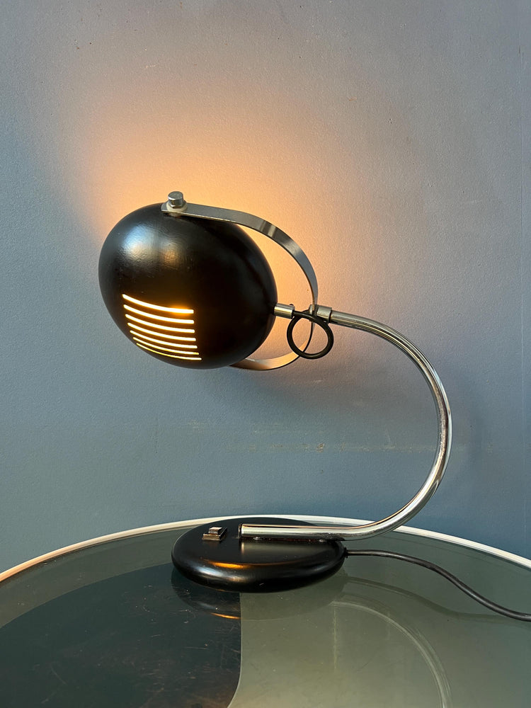 Vintage Brown Herda Space Age Table Lamp