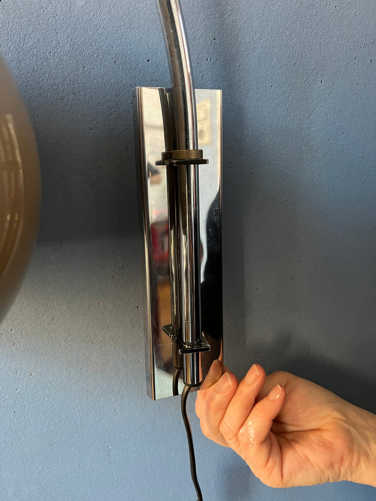 Mid Century Dijkstra Space Age Double Arc Mushroom Wall Lamp