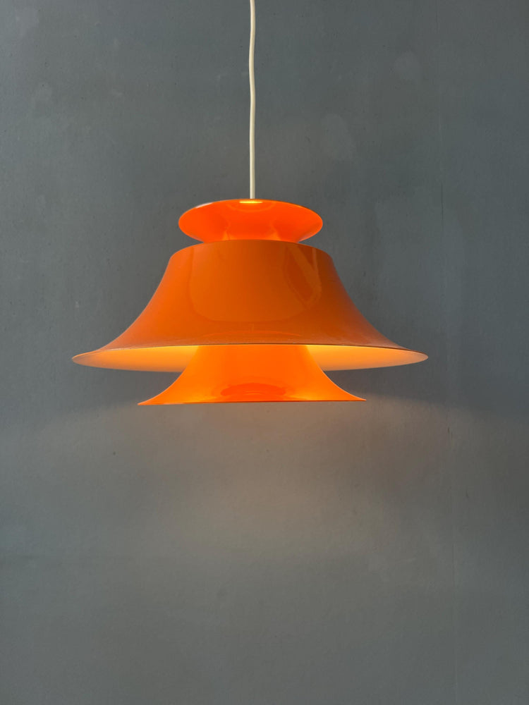 Vintage Orange / Red Scandinavian Pendant Lamp