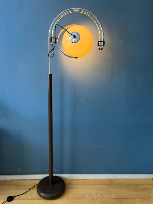 Space Age Dijkstra Double Arc Floor Lamp with Plexiglass Mushroom Shade