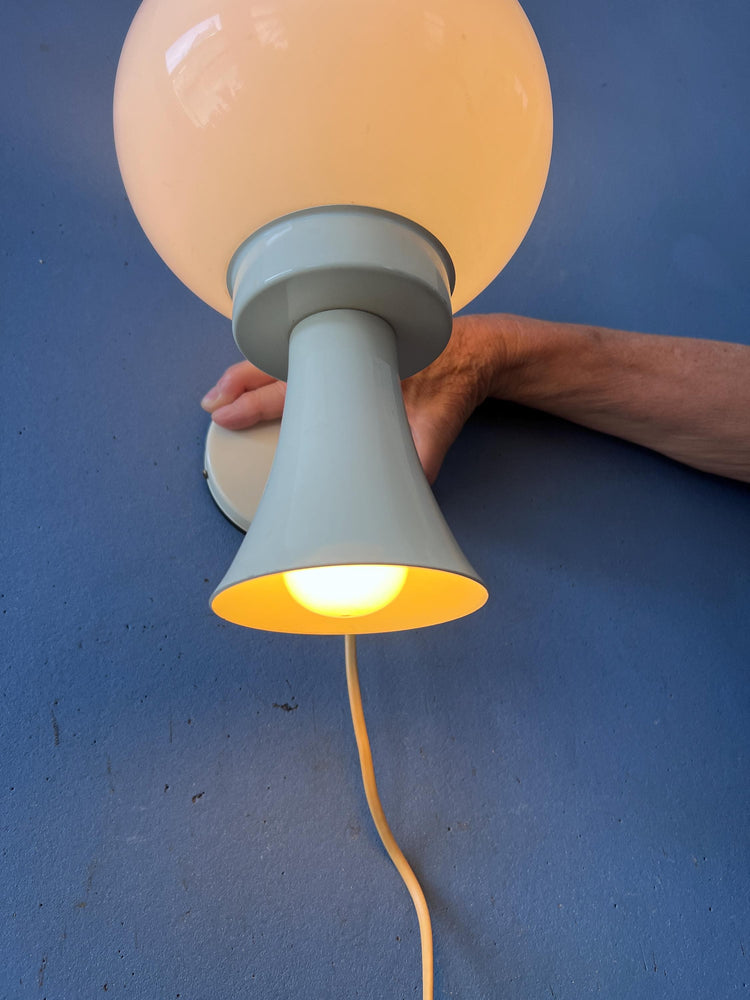 Vintage Herda Diabolo Mushroom Wall Lamp | 1970s Space Age Wall Light