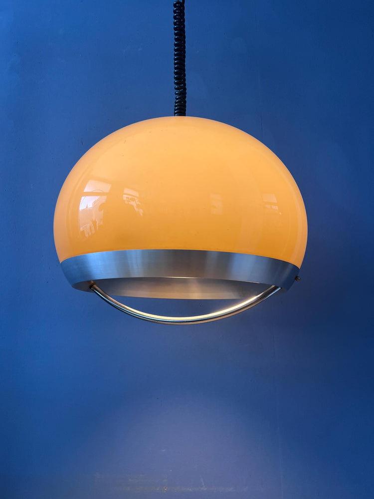 Vintage Dijkstra Space Age Mushroom Pendant Lamp, Mid Century Modern Ceiling Light