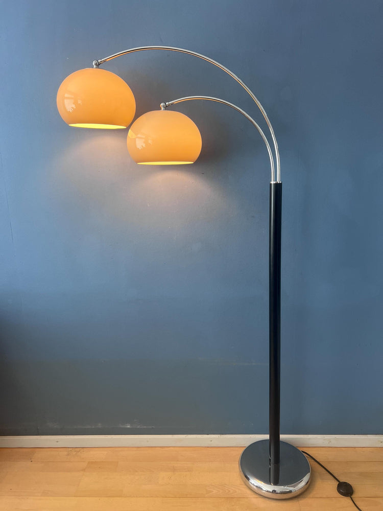 Mid Century Dijkstra Double Arc Mushroom Floor Lamp