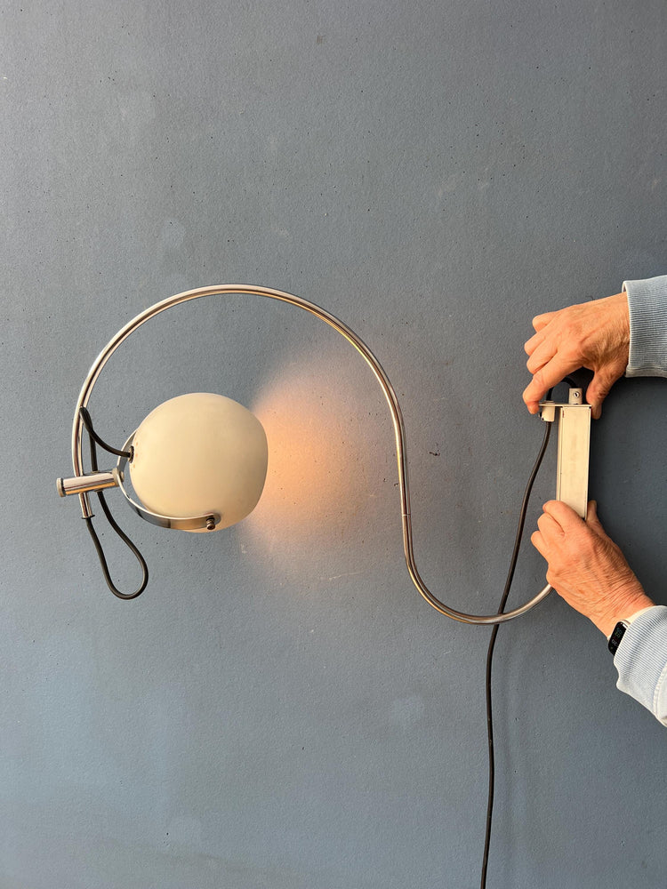 Vintage Anvia Double Arc Eyeball Wall Lamp