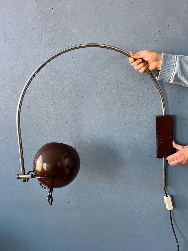Vintage Herda Eyeball Wall Lamp - Space Age 70s Arc Light Fixture