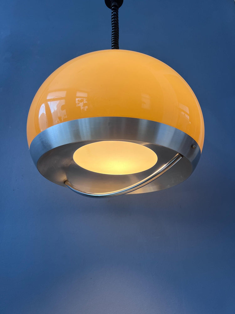 Vintage Dijkstra Space Age Mushroom Pendant Lamp, Mid Century Modern Ceiling Light