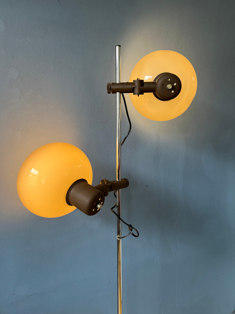 Vintage Herda Mushroom Floor Lamp | Space Age Guzzini Style Standing Light