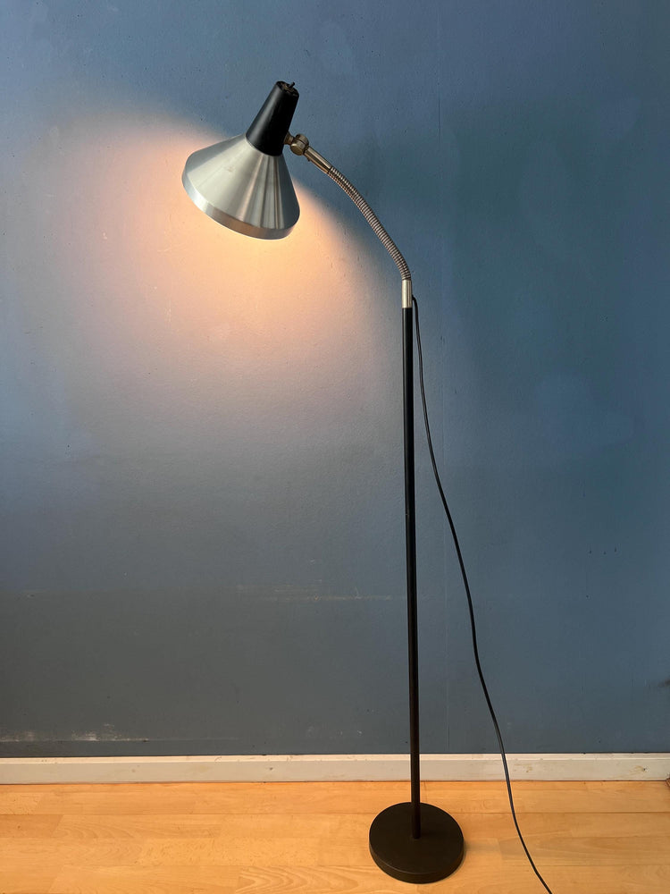 Vintage Black Metal Anvia Floor Lamp