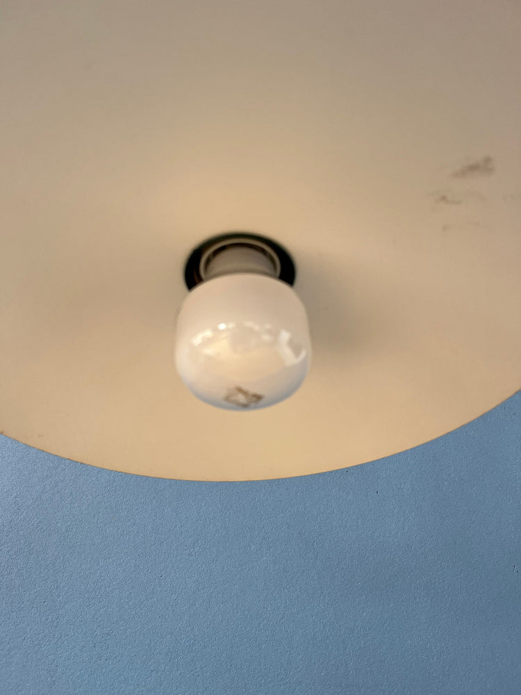 Dark Green Delicate Metal Saucer Pendant Lamp