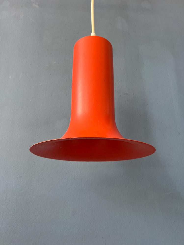Vintage Orange Raak Cone Pendant Lamp