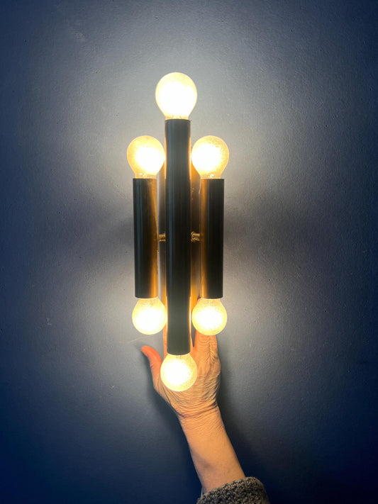 Vintage Bronze Wall Sconce Attributed to Mtoko Ishii