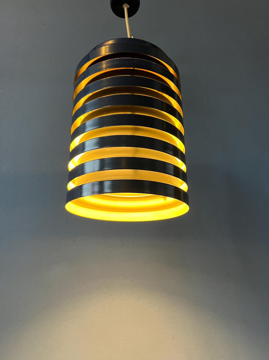 Vintage Blue Danish Mid Century Pendant Lamp