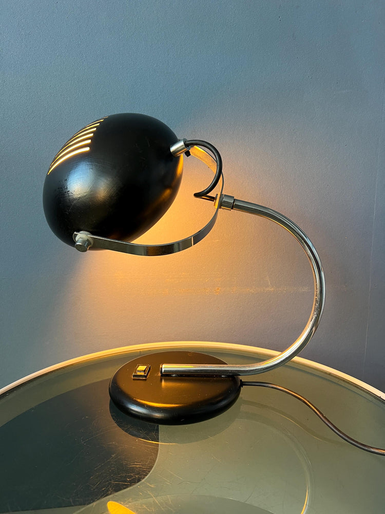 Vintage Brown Herda Space Age Table Lamp