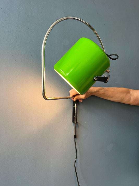Anvia Wall Lamp - Space Age Wall Sconce - Green Light Fixture - Arc Lamp