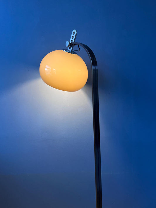 Vintage Dijkstra Mushroom Floor Lamp | Brown Mid Century Space Age Light