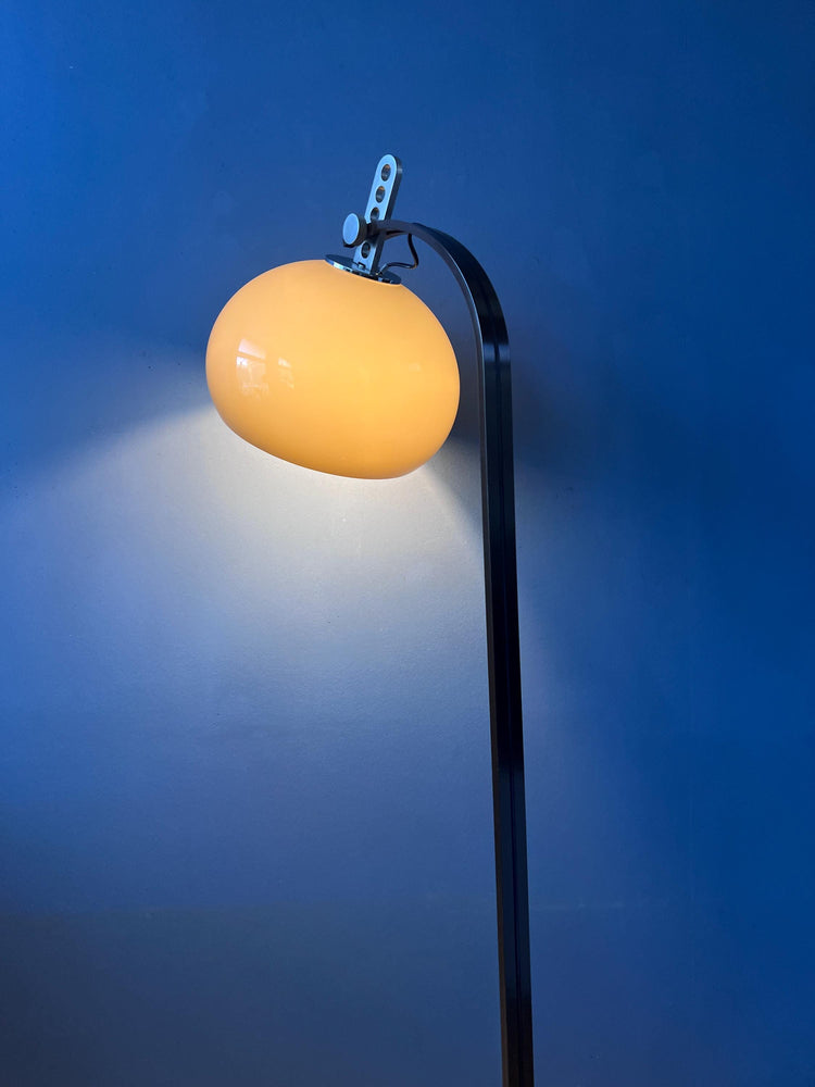 Vintage Dijkstra Mushroom Floor Lamp | Brown Mid Century Space Age Light
