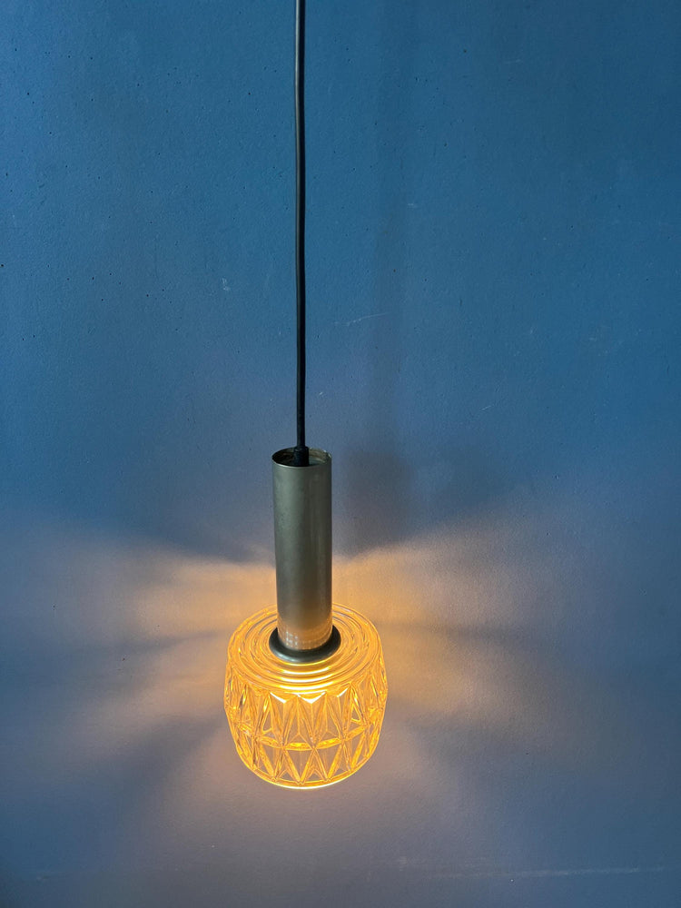 Mid Century Crystal Glass Pendant Lamp