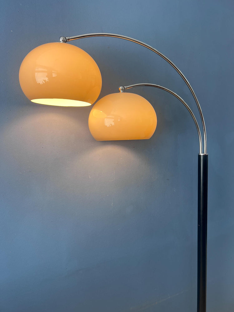 Mid Century Dijkstra Double Arc Mushroom Floor Lamp