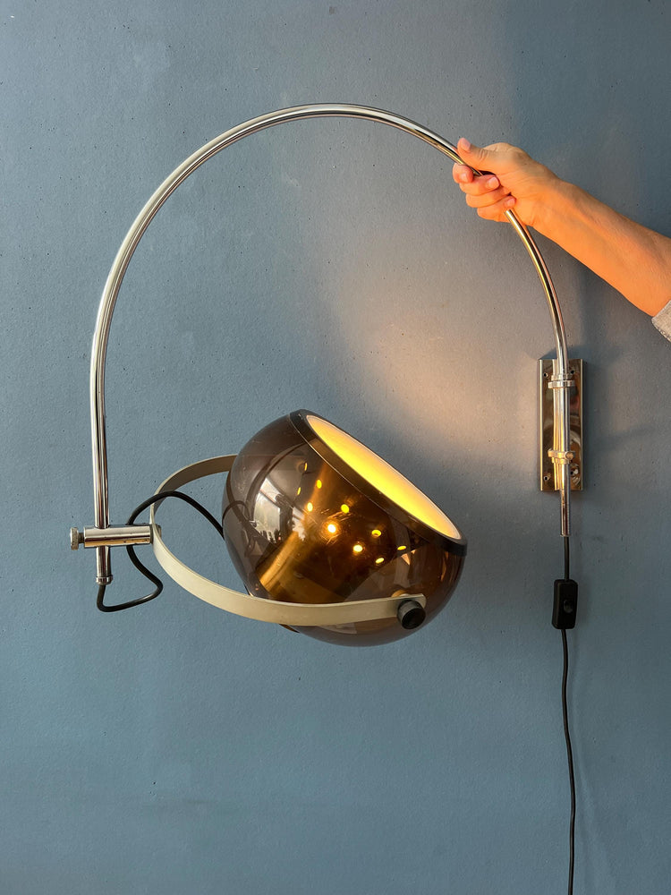 Mid Century Herda Space Age Arc Wall Lamp