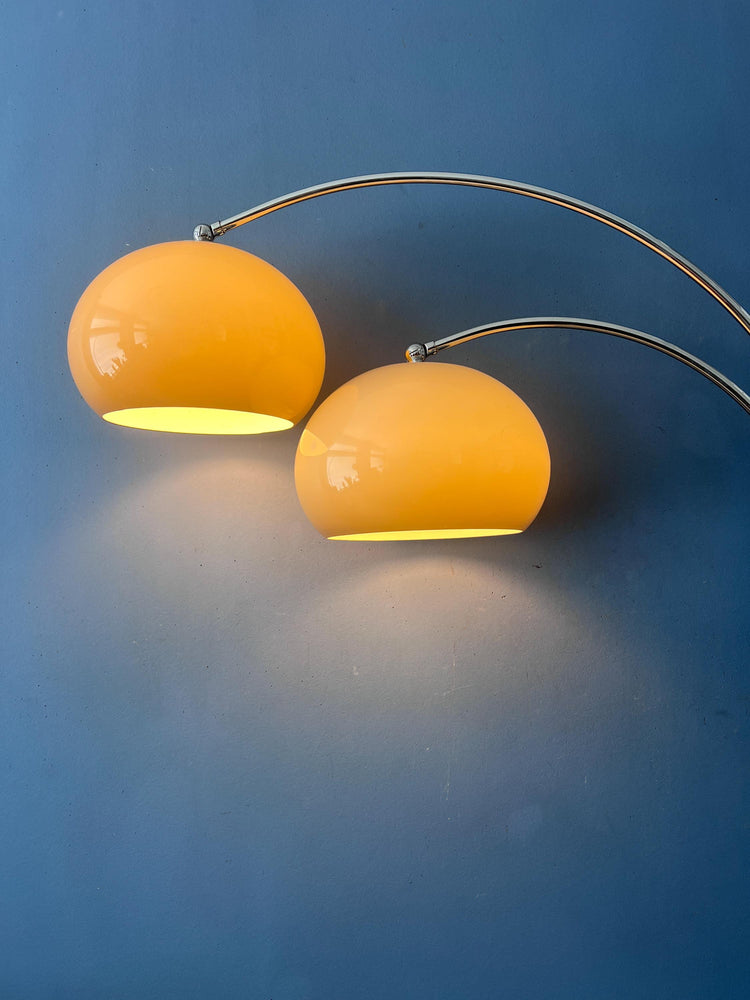 Mid Century Dijkstra Double Arc Mushroom Floor Lamp