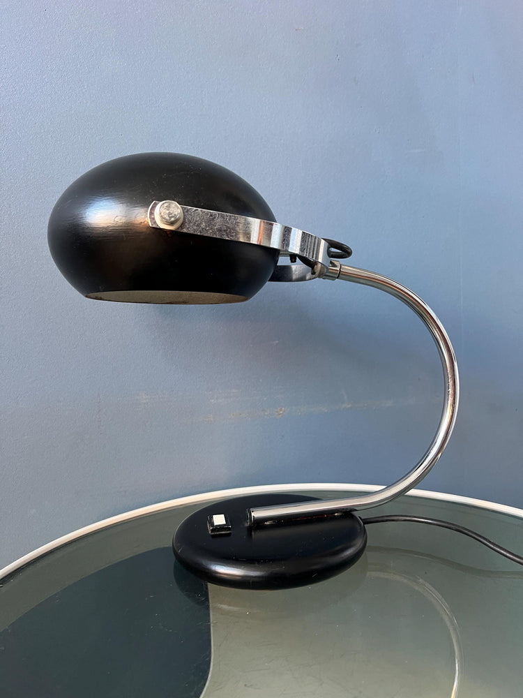 Vintage Brown Herda Space Age Table Lamp