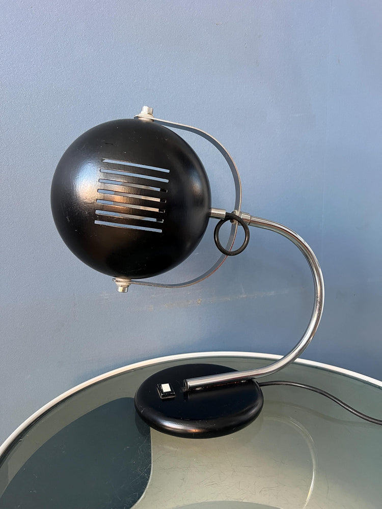 Vintage Brown Herda Space Age Table Lamp