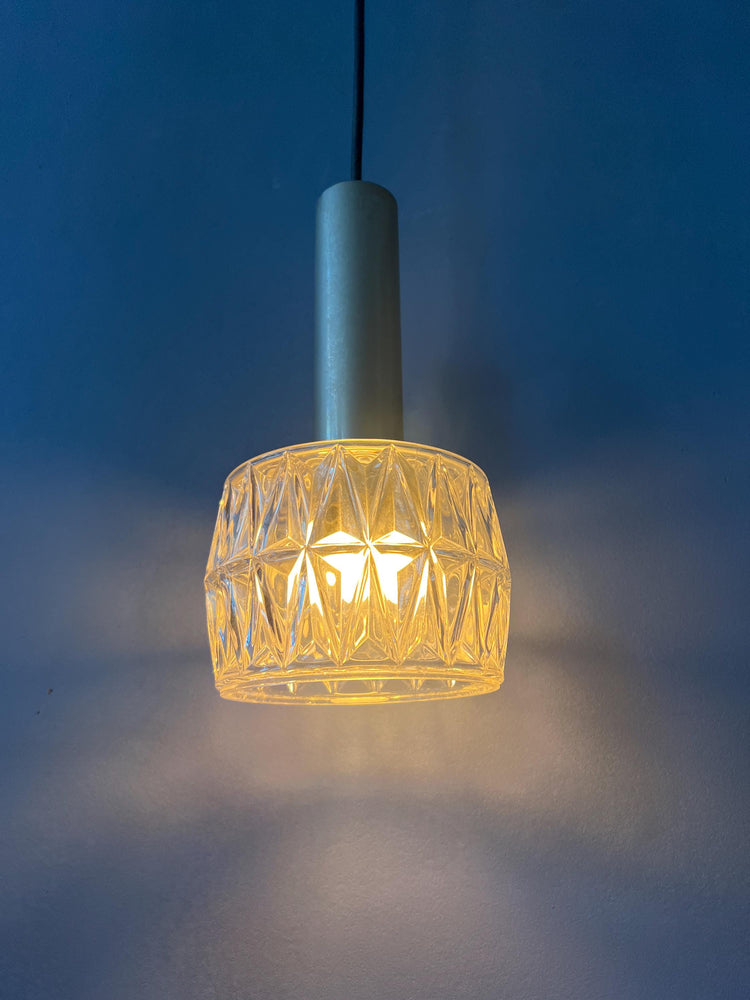 Mid Century Crystal Glass Pendant Lamp