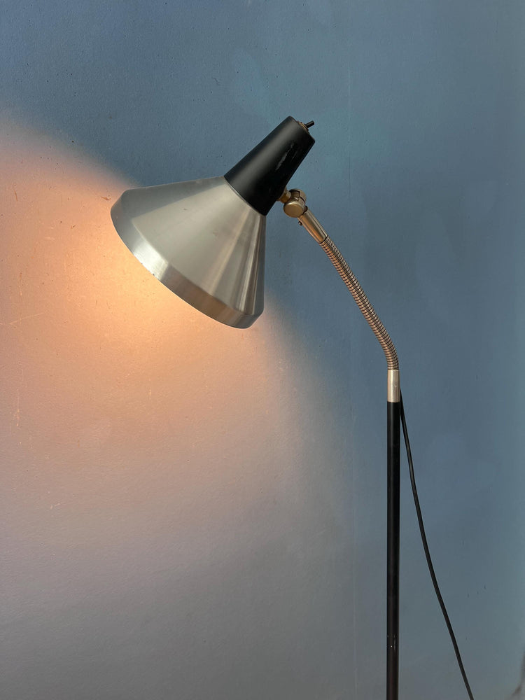 Vintage Black Metal Anvia Floor Lamp